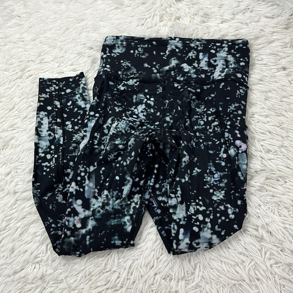 Lululemon Fast & Free 7/8 Tight II *Nulux 25" Pixel Haze Multi Black - Picture 6 of 6